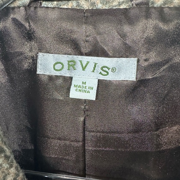 Orvis Jacket Blazer Womens M Herringbone Trim Elbow Patches Equestrian Field - Picture 3 of 9